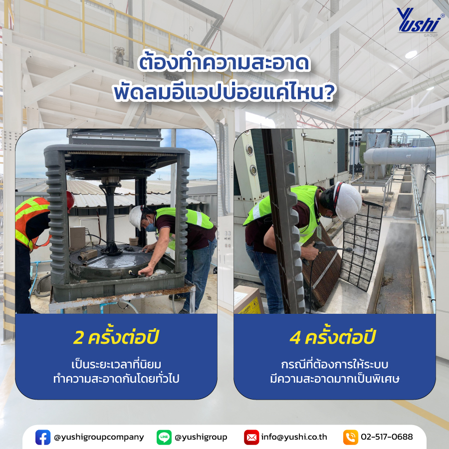 จะต้องทำความสะอาดพัดลมอีแวปบ่อยแค่ไหน?