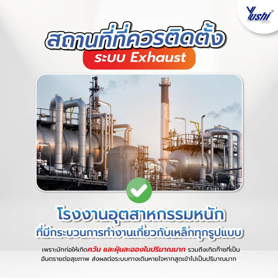 สถานที่ที่ควรติดตั้ง ระบบExhaust