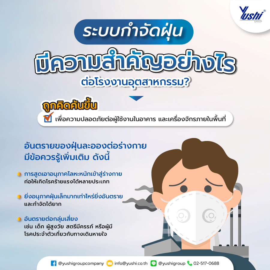 ระบบกำจัดฝุ่น มีความสำคัญอย่างไร ต่อโรงงานอุตสาหกรรม ?