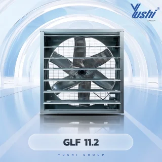 พัดลมฟาร์มรุ่นบานเกล็ด-ตะแกรงหลัง GLF 11.2 380 V