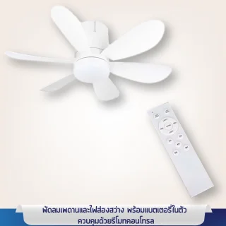 พัดลมเและไฟส่องสว่าง ควบคุมด้วยรีโมทคอนโทรล