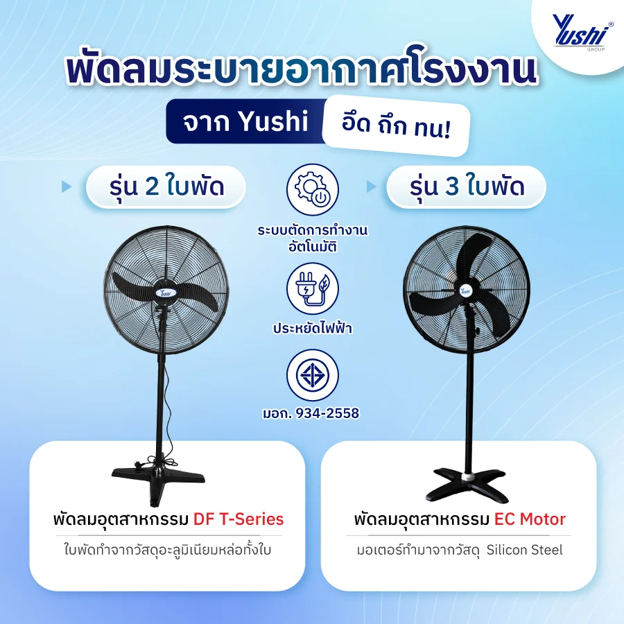 พัดลมระบายอากาศโรงงาน