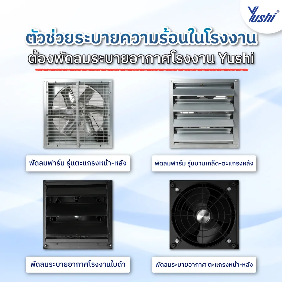 พัดลมระบายอากาศโรงงาน